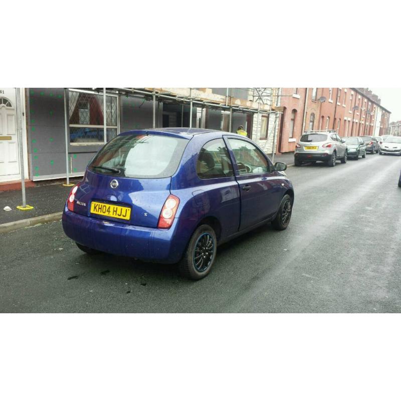 2004 nissan micra 1.2 petrol mot till june 2017