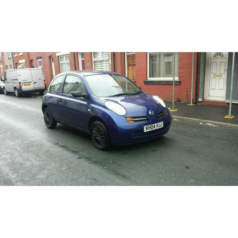 2004 nissan micra 1.2 petrol mot till june 2017