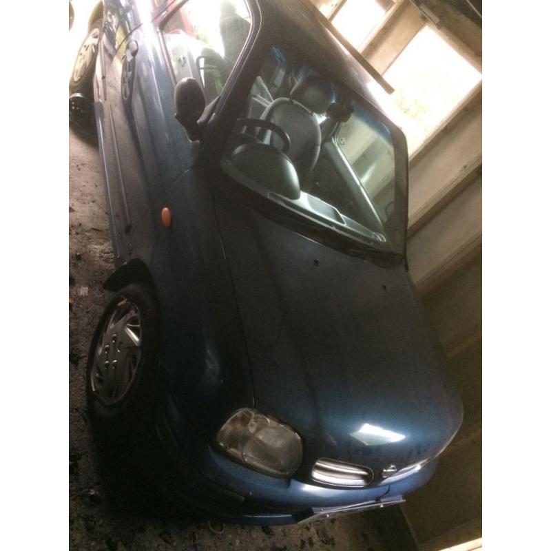 Nissan Micra GX. 45000 miles(ish). No MOT, spares or repairs.