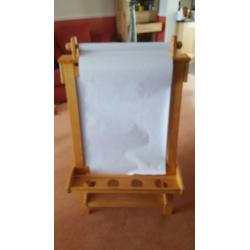 Children's Wooden Easel (Chalkboard, Whiteboard and paper roll)