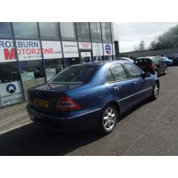 2002 02 MERCEDES-BENZ C CLASS 2.6 C240 ELEGANCE 4d 170 BHP MOT APRIL 2017 *** GUARANTEED FINANCE ***