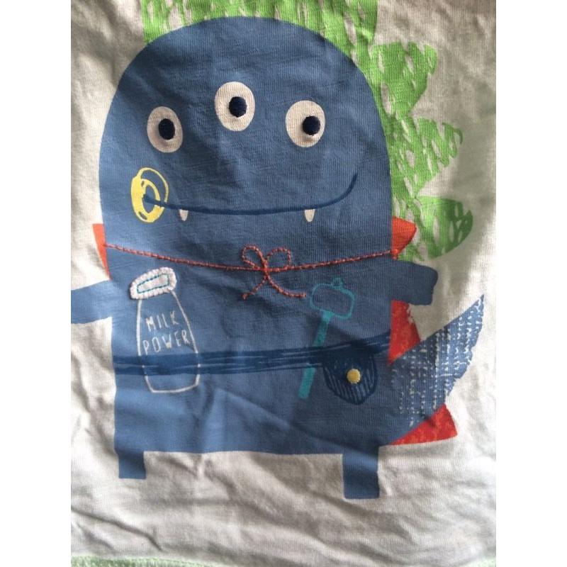 Boys Monster T-Shirt Age 12-18 Months