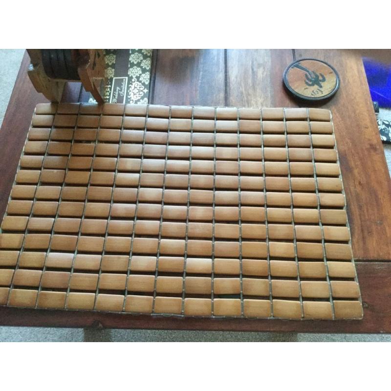 Brown placemats