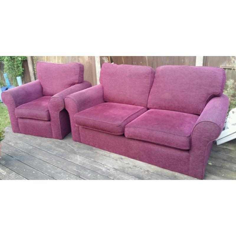 2 seater + armchair / FREE DELIVERY