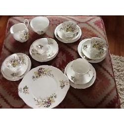 Vintage tea sets various prices, trios also