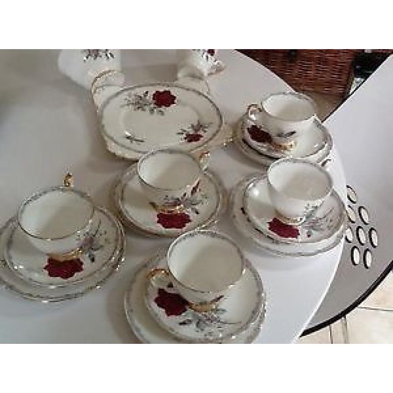 Vintage tea sets various prices, trios also