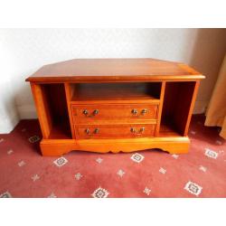 veneer tv corner unit .95cm.w. 53cm.h. 45cm.d.