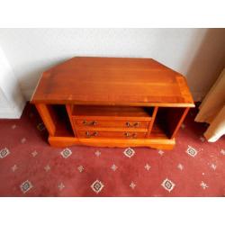 veneer tv corner unit .95cm.w. 53cm.h. 45cm.d.