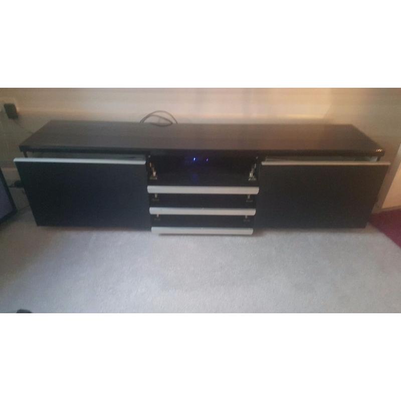 ikea besta Large high gloss black tv cabinet