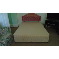 Myers 4'6'' Double DIvan Base with 4 Drawers under & Headboard (No mattress)