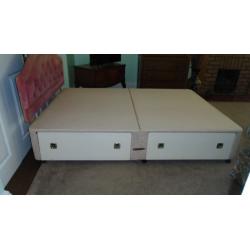 Myers 4'6'' Double DIvan Base with 4 Drawers under & Headboard (No mattress)