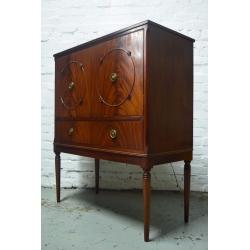 Vintage cocktail cabinet with a fitted door activating light (DELIVERY AVAILABLE)