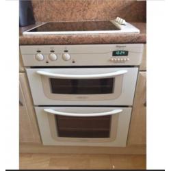 Hotpoint double oven, grill & ceramic hob