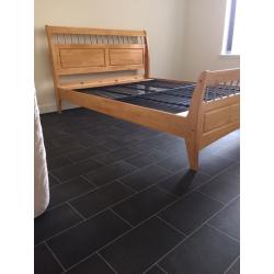 King size sleigh bed + Silent Night Memory Foam Mattress