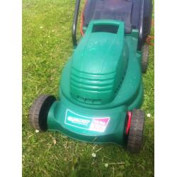 LEVEL & QUALCAST ELECTRIC MOWER WITH BOX & WELDED MESH 16G 10 METERS