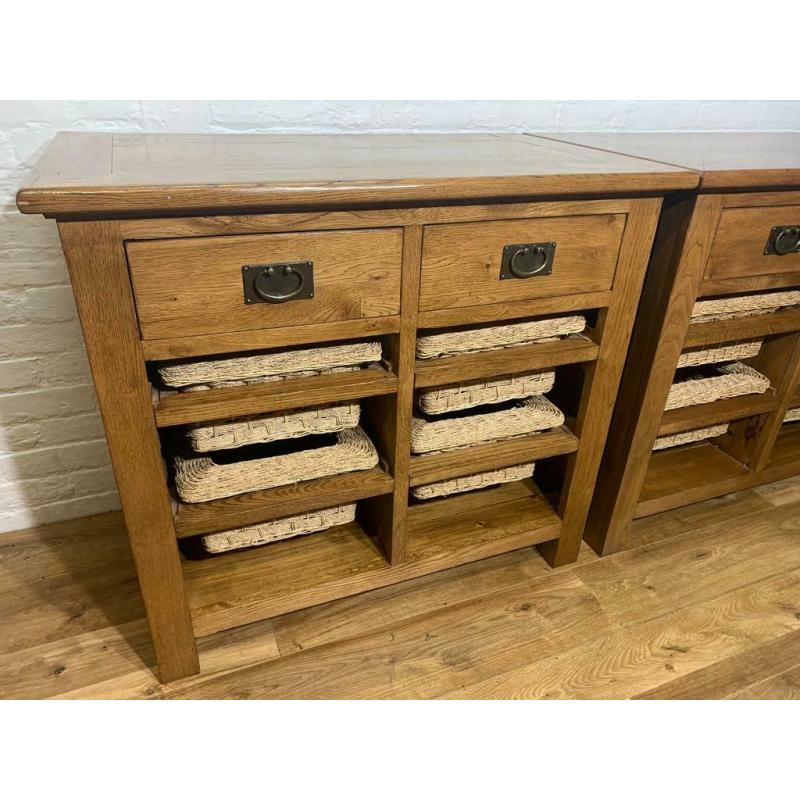 Solid oak storage chests . Free Delivery