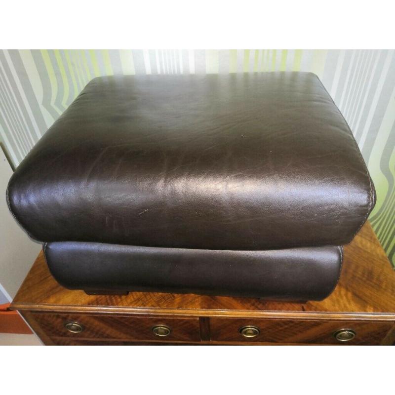 Faux Leather Pouffe