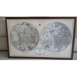 Framed Ordnance Survey Map Kingswinford