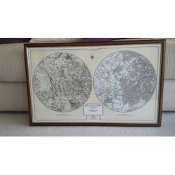 Framed Ordnance Survey Map Kingswinford