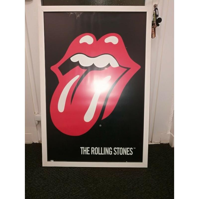 Large Framed Rolling Stones Picture