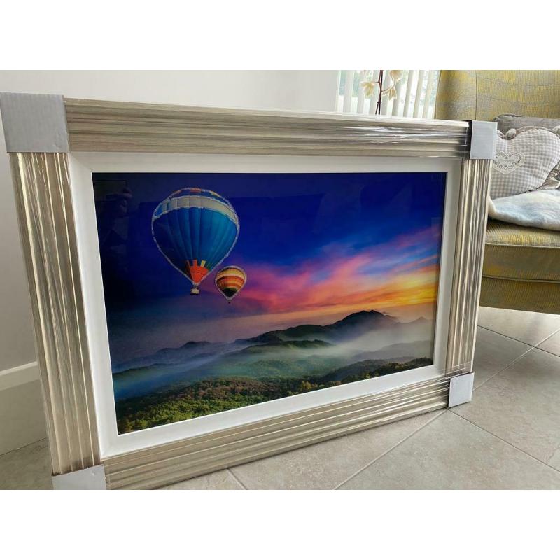 Brand new gel art hot air balloon picture